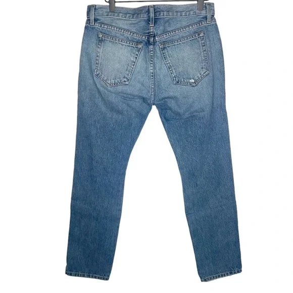 Khaite Blue Distressed Jeans - Picture 3 of 8